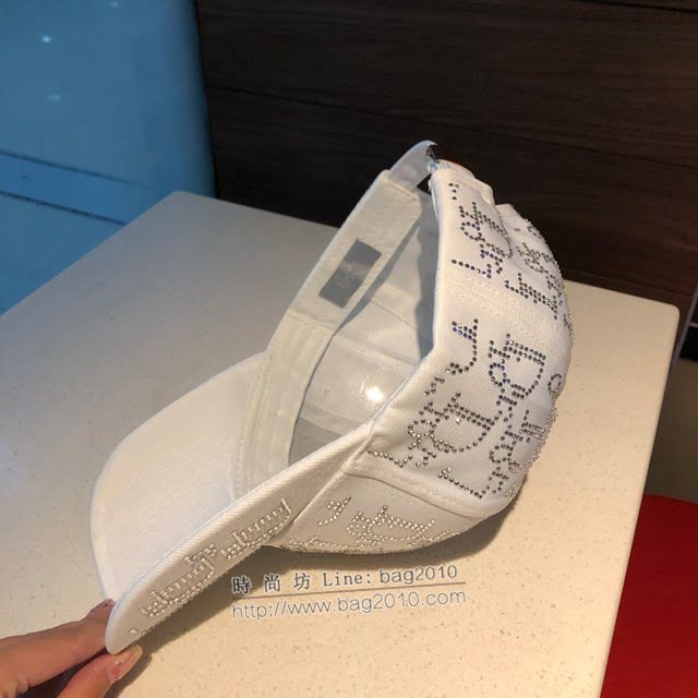 Dior新品女帽子 迪奧燙鑽棒球帽鴨舌帽  mm1461